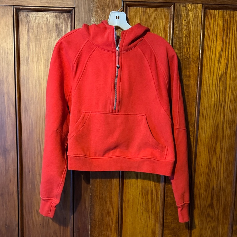 Red Women's Half-Zip Sweater
